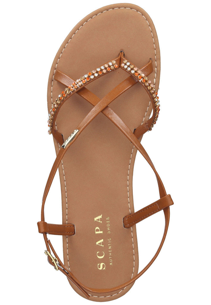 Scapa Sandalen Leder Cognac