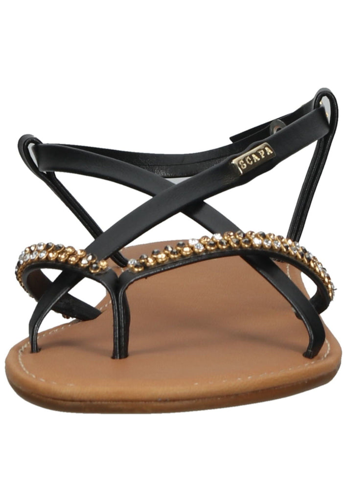 Scapa Sandalen Leder Schwarz