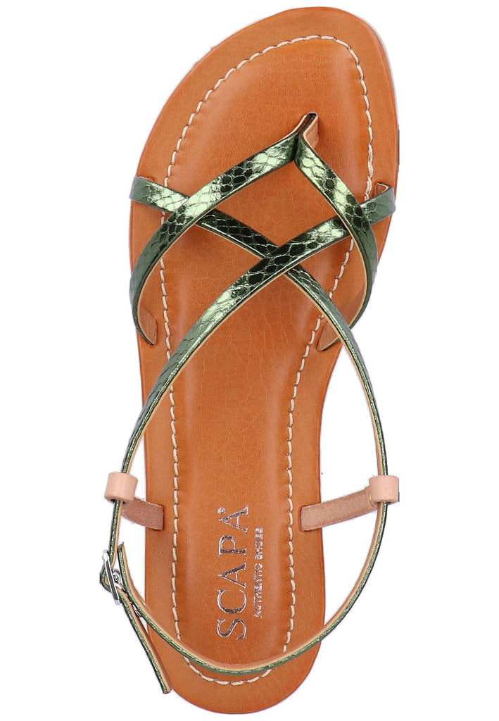Scapa Sandalen Leder/Synthetik Grün