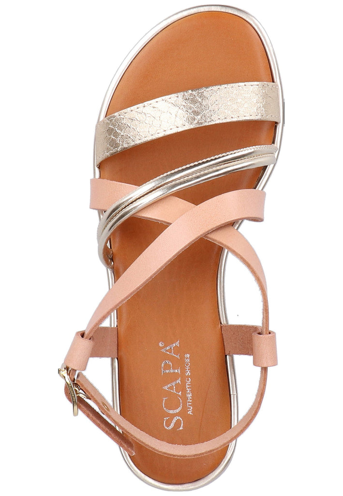 Scapa Sandalen Leder/Synthetik Platin
