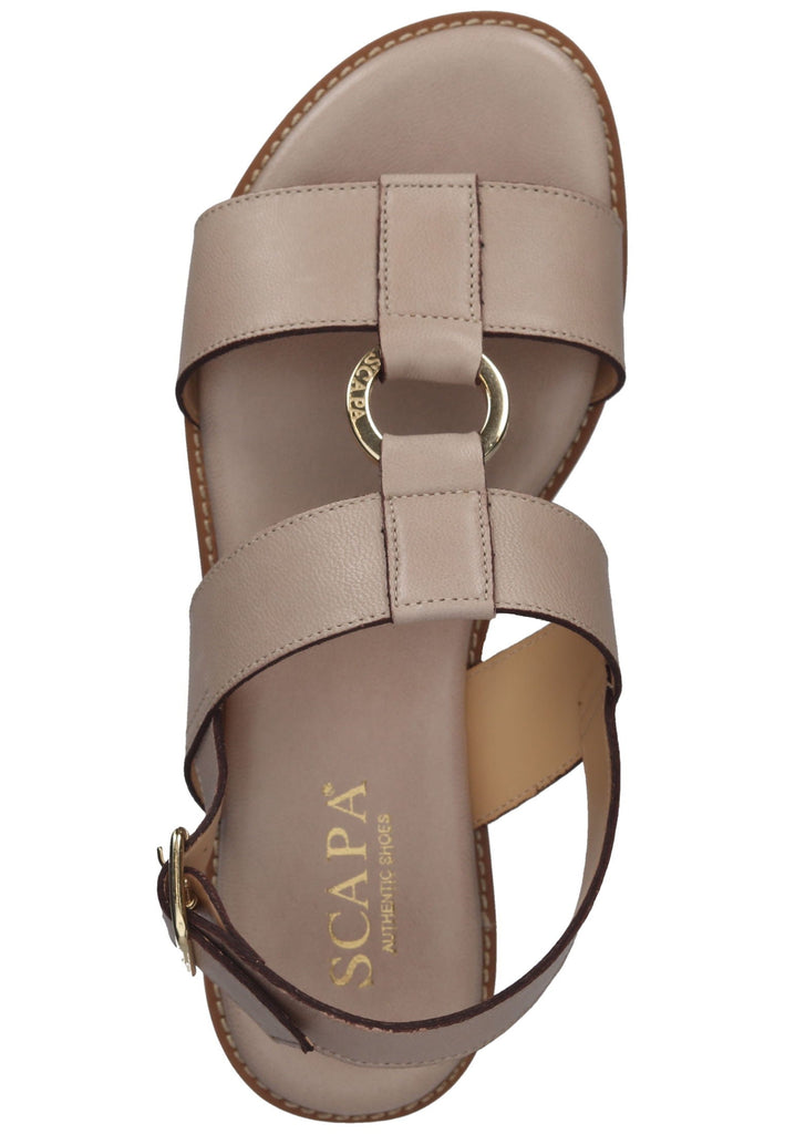 Scapa Sandalen Leder Taupe