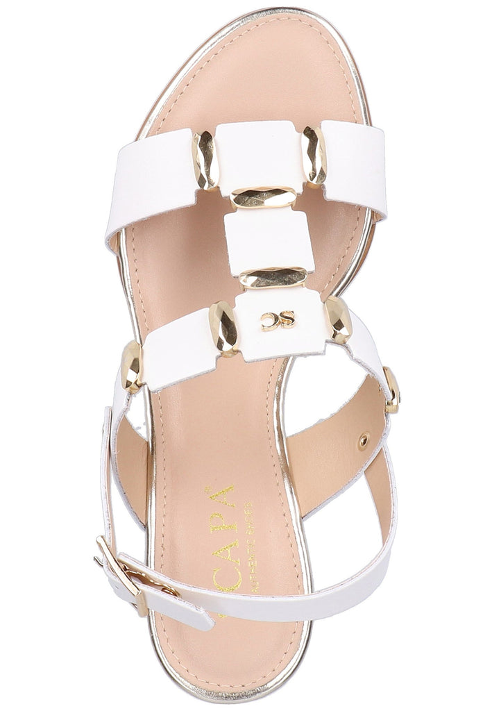 Scapa Sandalen Leder Weiß