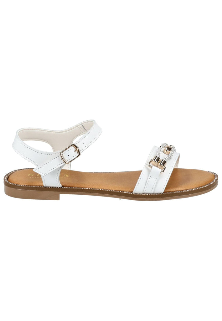 Scapa Sandalen Leder Weiß