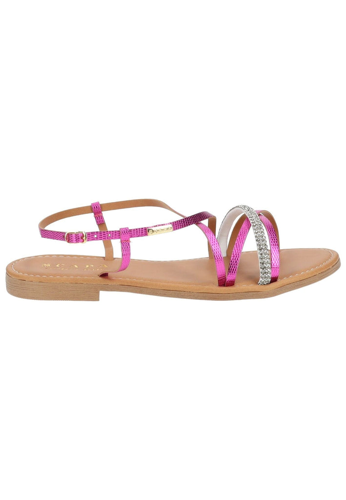 Scapa Sandalen Lederimitat Fuchsia