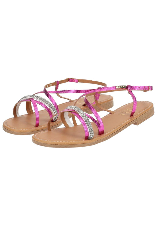 Scapa Sandalen Lederimitat Fuchsia
