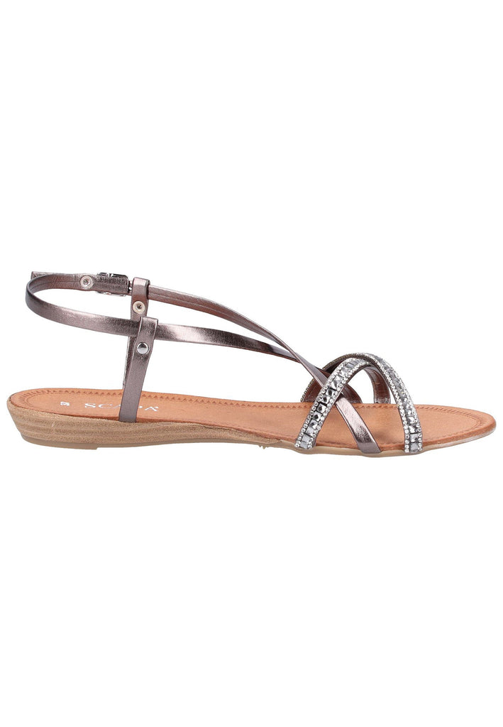 Scapa Sandalen Lederimitat Grau