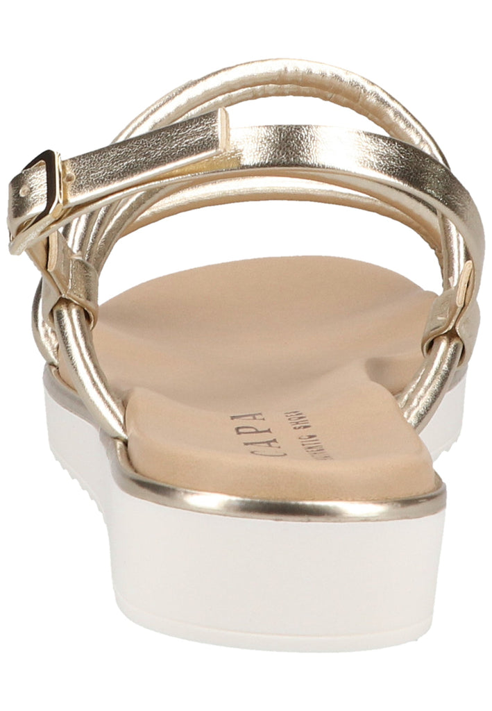 Scapa Sandalen Lederimitat Platin