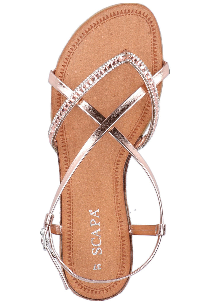 Scapa Sandalen Lederimitat Rose