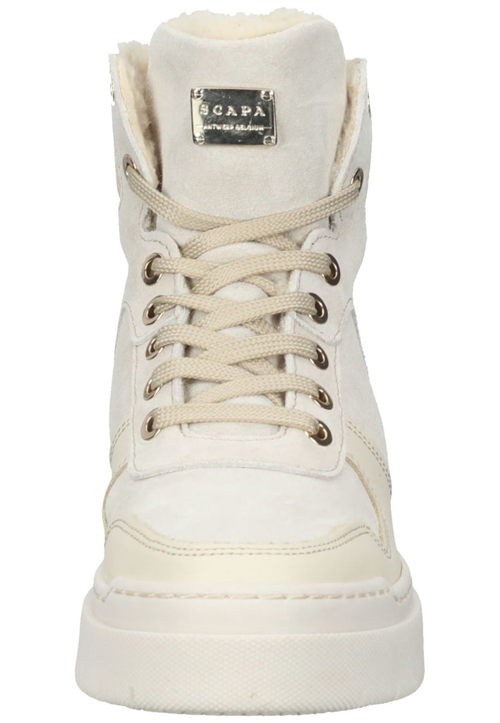 Scapa Sneaker Leder Beige Warmfutter