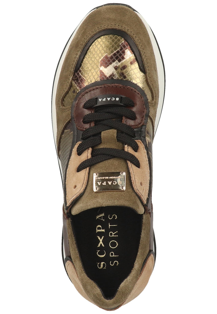 Scapa Sneaker Leder Khaki