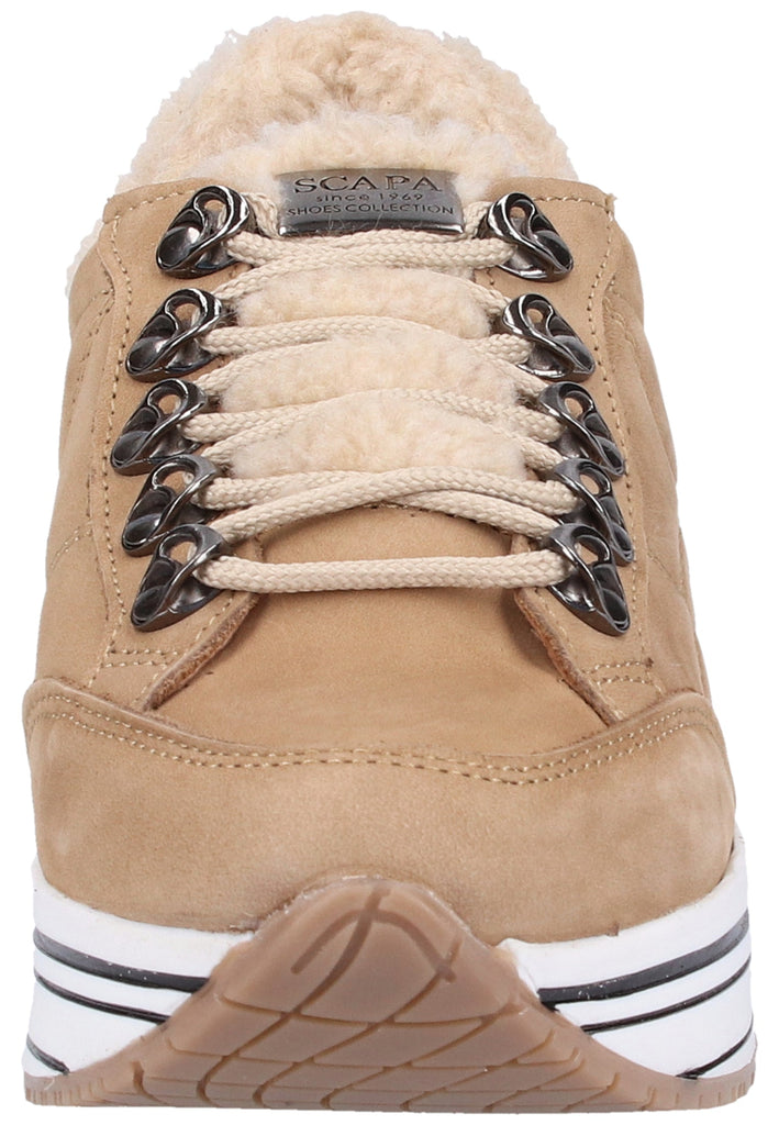 Scapa Sneaker Leder Taupe
