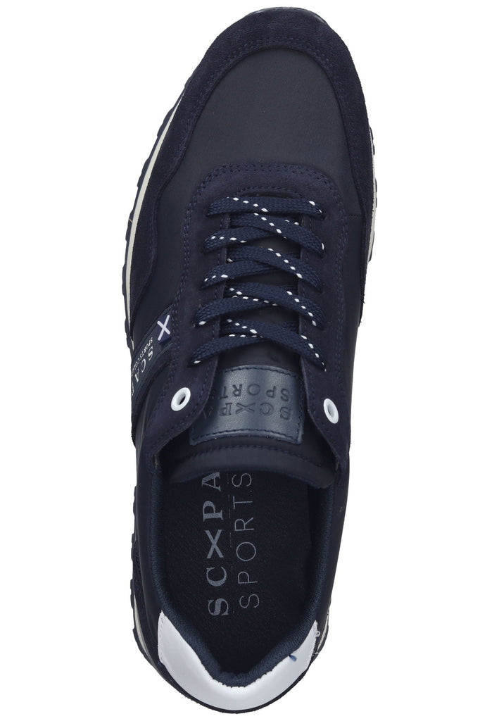 Scapa Sneaker Leder/Textil Beige/Blau