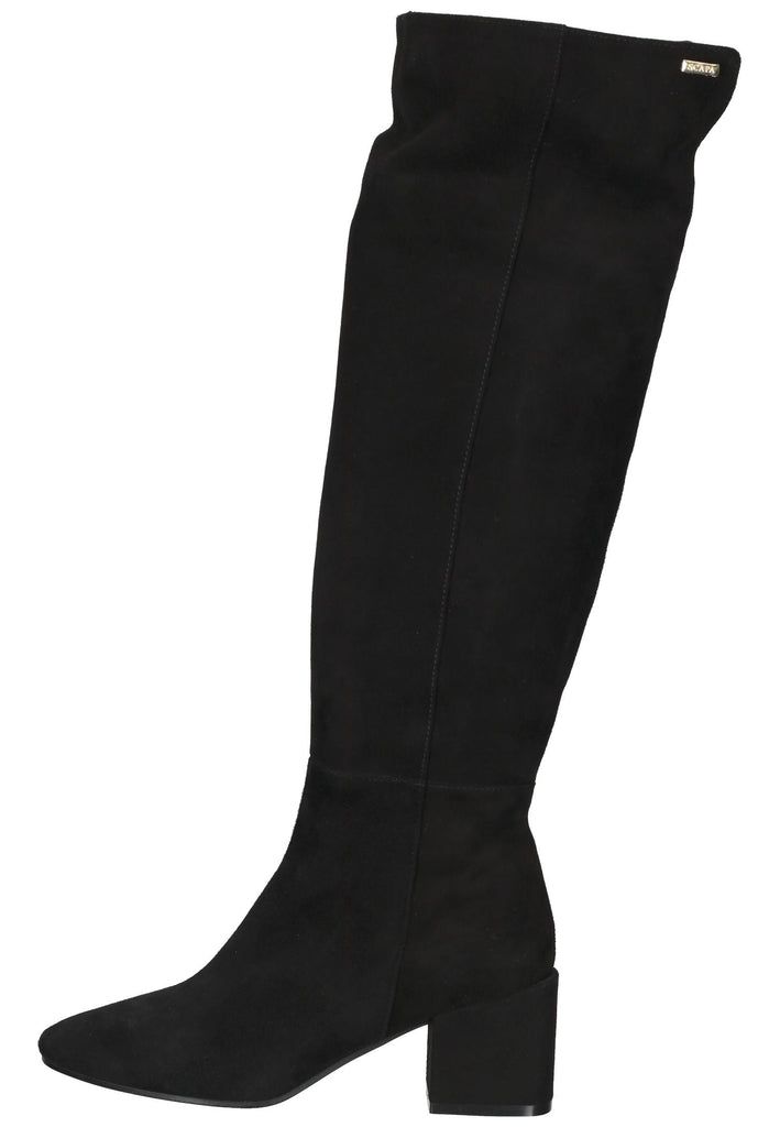 Scapa Stiefel Veloursleder Schwarz