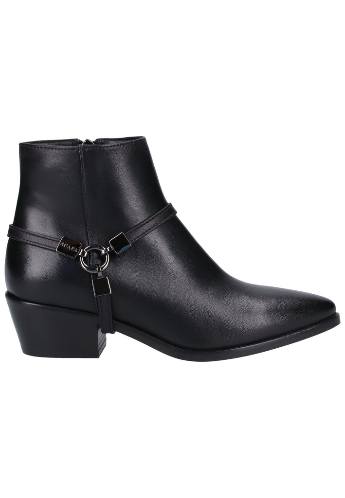 Scapa Stiefelette Leder Schwarz