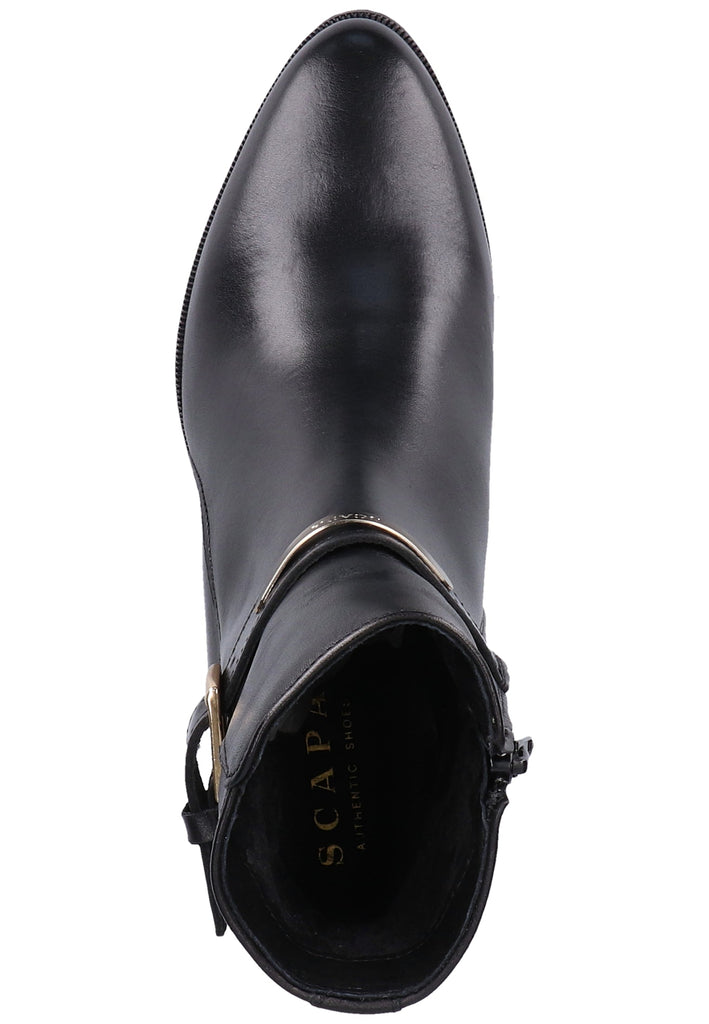 Scapa Stiefelette Leder Schwarz Warmfutter