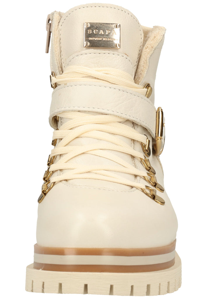 Scapa Stiefelette Leder Weiß