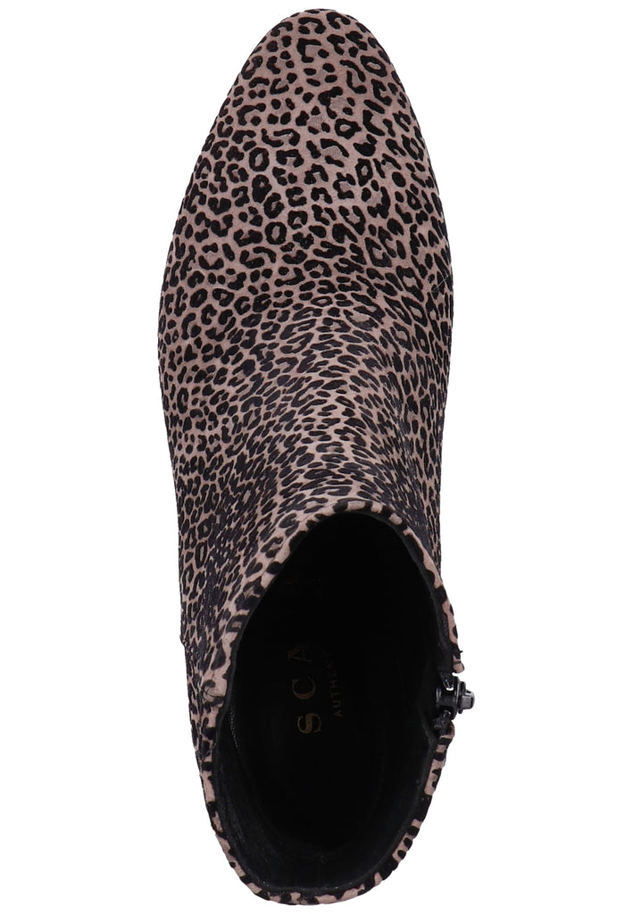 Scapa Stiefelette Veloursleder Taupe