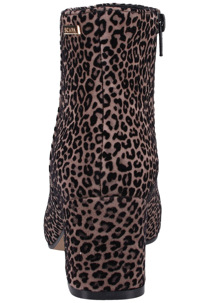 Scapa Stiefelette Veloursleder Taupe