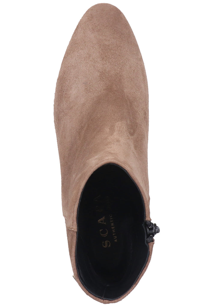 Scapa Stiefelette Veloursleder Taupe
