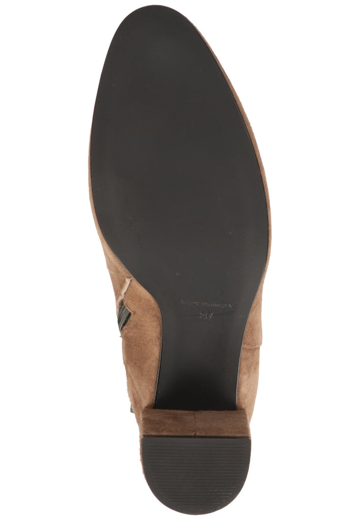 Scapa Stiefelette Veloursleder Taupe