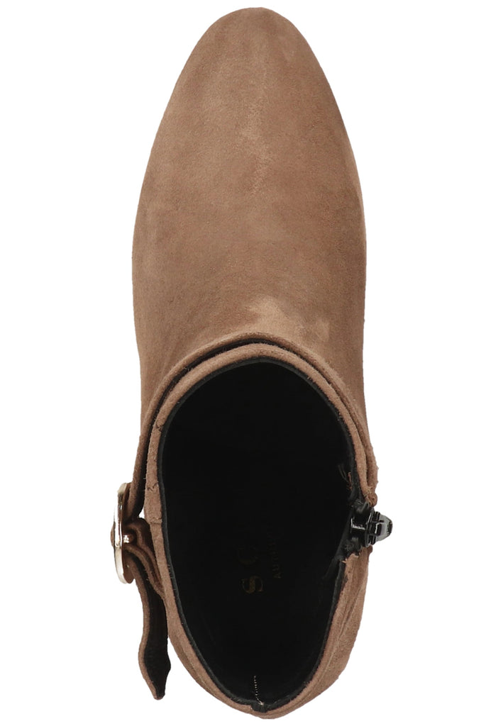 Scapa Stiefelette Veloursleder Taupe