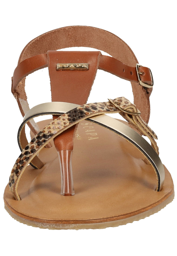 Scapa Zehensteg Leder/Synthetik Braun