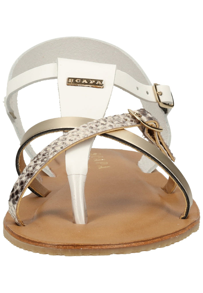 Scapa Zehensteg Leder/Synthetik Weiß