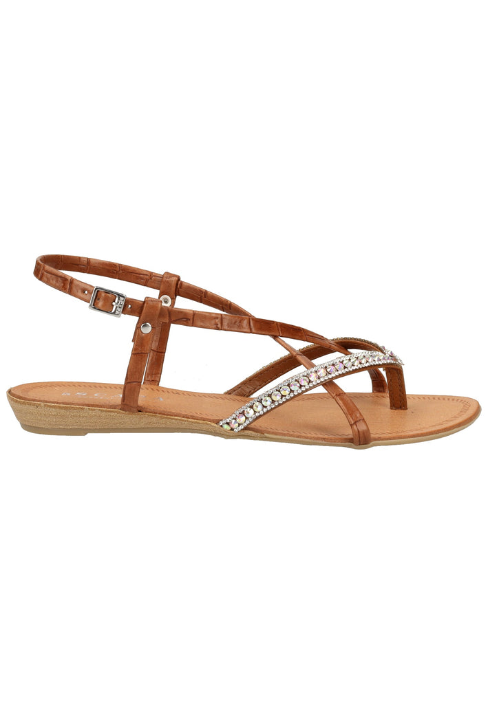 Scapa Zehensteg Lederimitat Braun