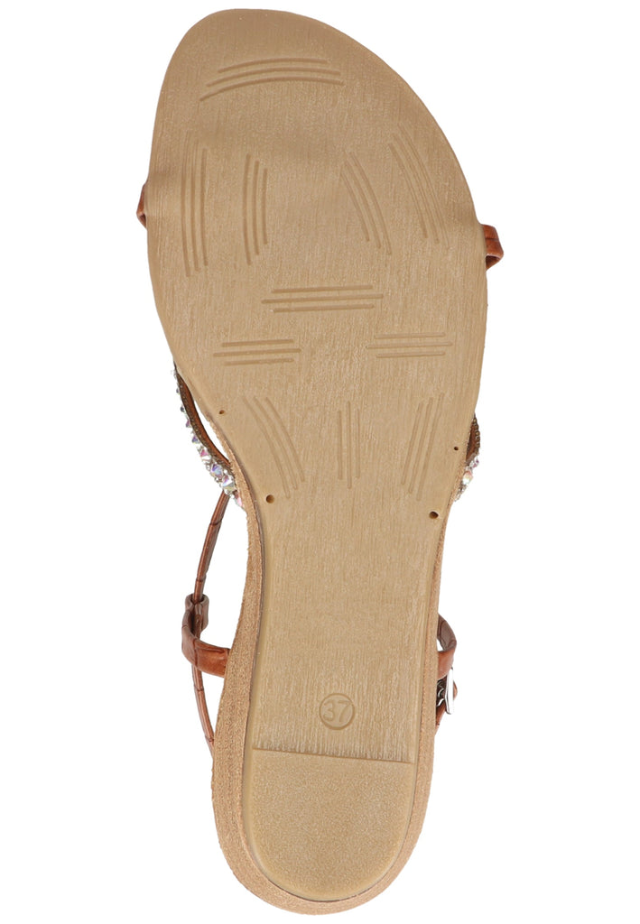 Scapa Zehensteg Lederimitat Braun