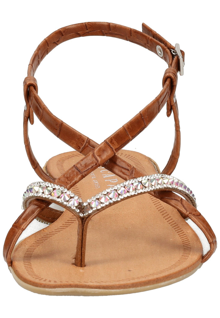 Scapa Zehensteg Lederimitat Braun