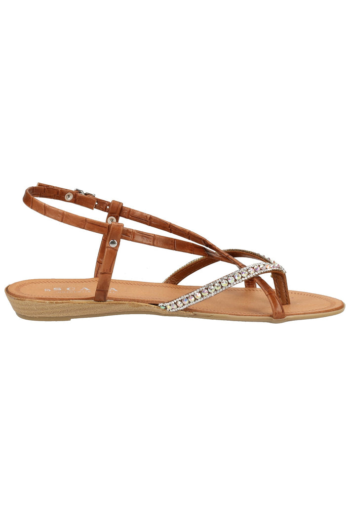 Scapa Zehensteg Lederimitat Braun