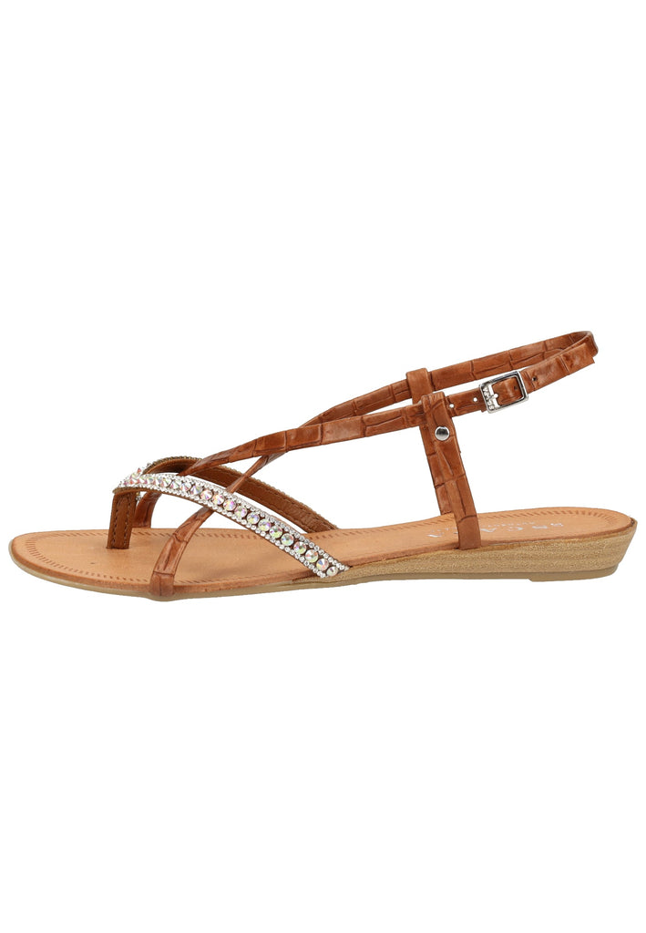 Scapa Zehensteg Lederimitat Braun