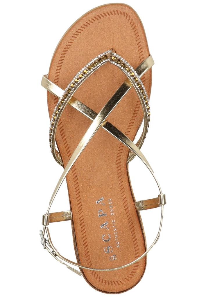 Scapa Zehensteg Lederimitat Gelb