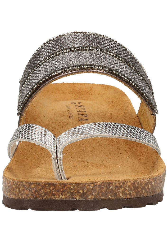 Scapa Zehensteg Lederimitat Grau