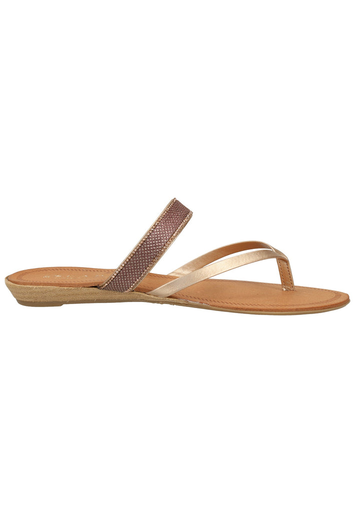 Scapa Zehensteg Lederimitat Rot