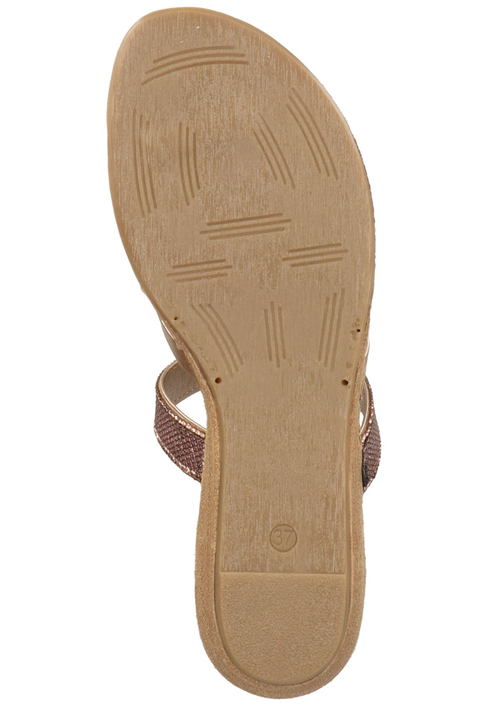 Scapa Zehensteg Lederimitat Rot