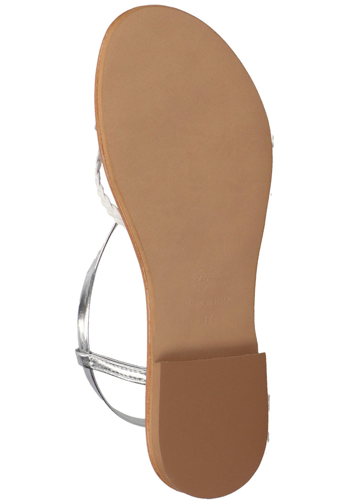 Scapa Zehensteg Lederimitat Silber