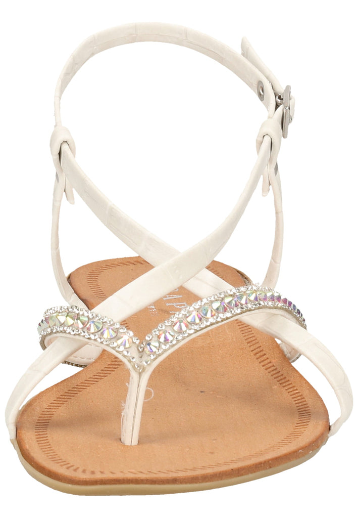 Scapa Zehensteg Lederimitat Weiß