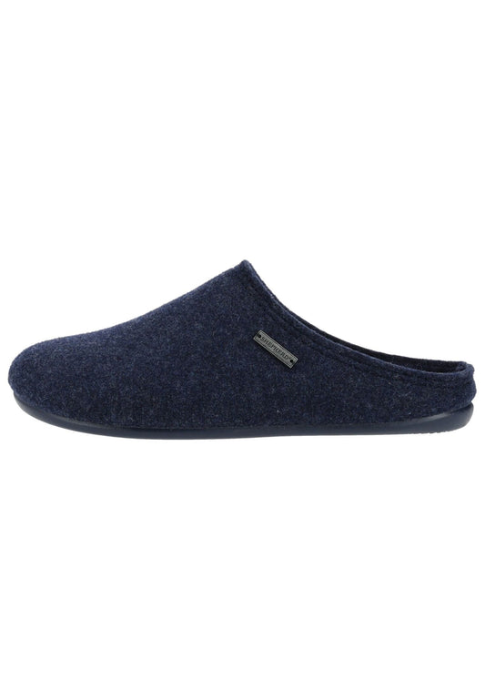 Shepherd Hausschuhe Filz Marine
