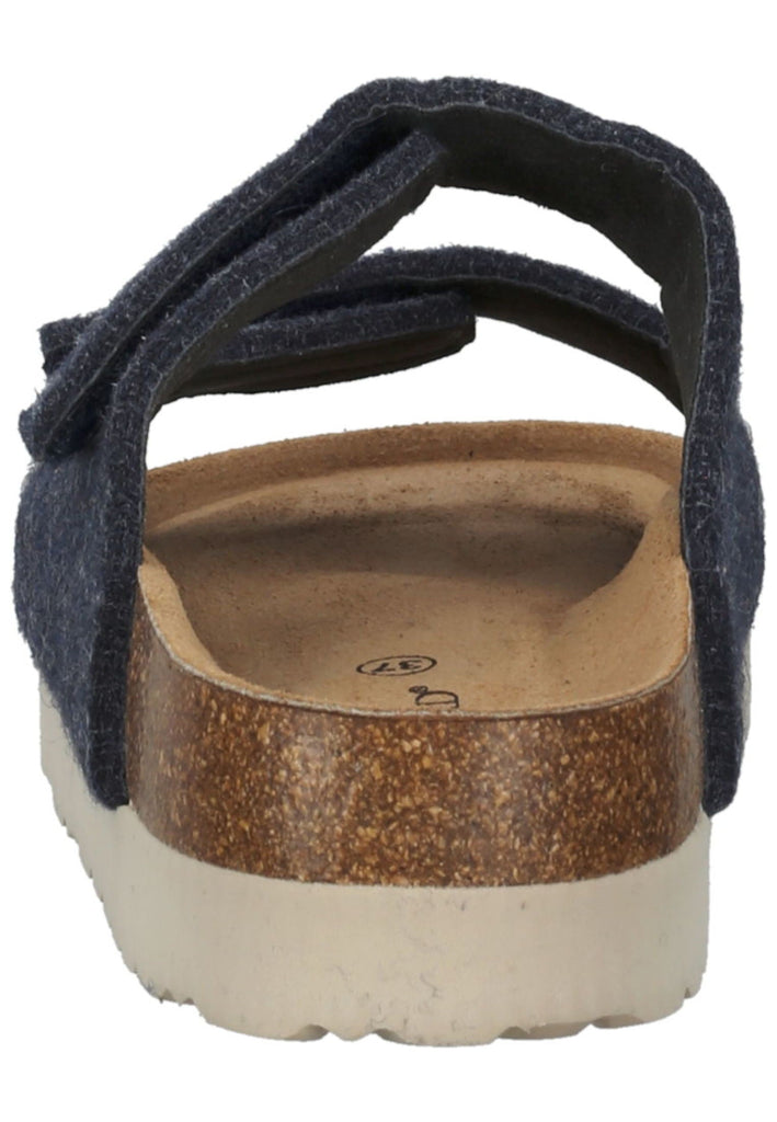 Shepherd Hausschuhe Filz Navy