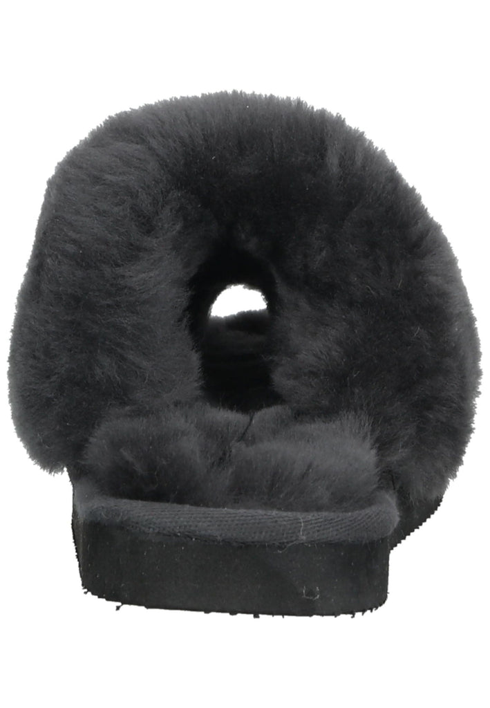 Shepherd Hausschuhe Lammfell Asphalt