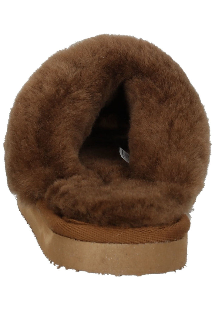 Shepherd Hausschuhe Lammfell Braun