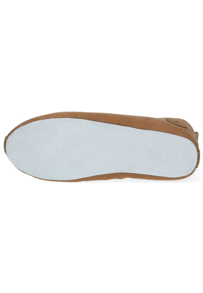 Shepherd Hausschuhe Lammfell Cognac