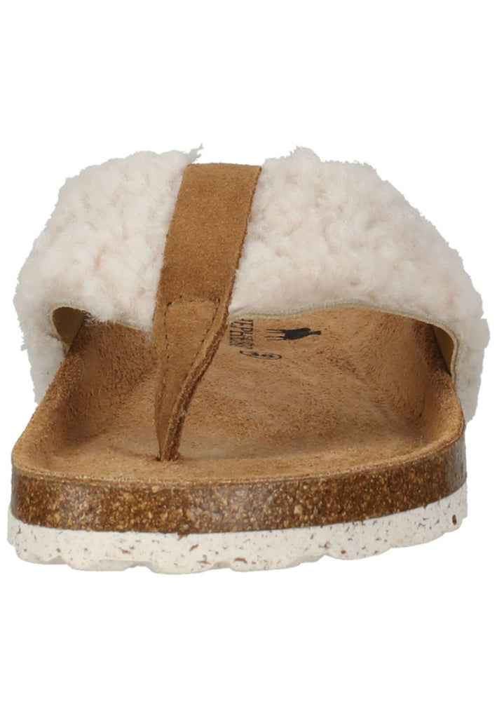 Shepherd Hausschuhe Lammfell Creme