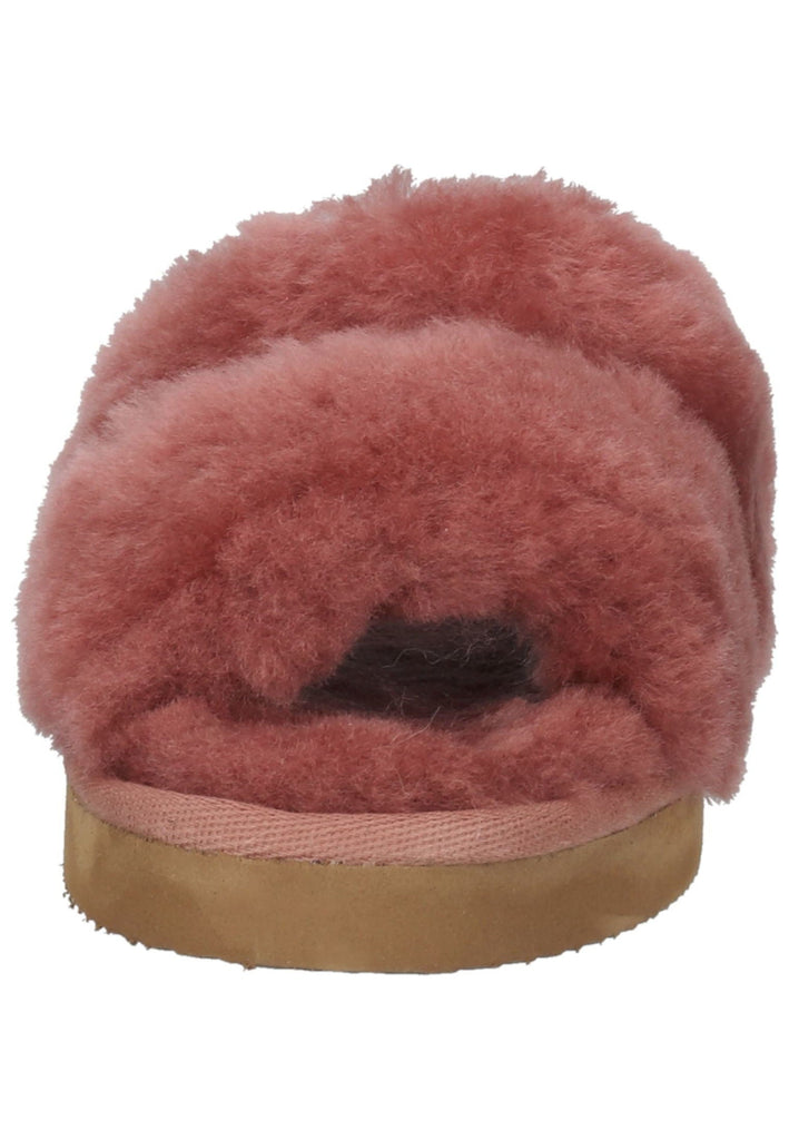Shepherd Hausschuhe Lammfell Rot/Pink