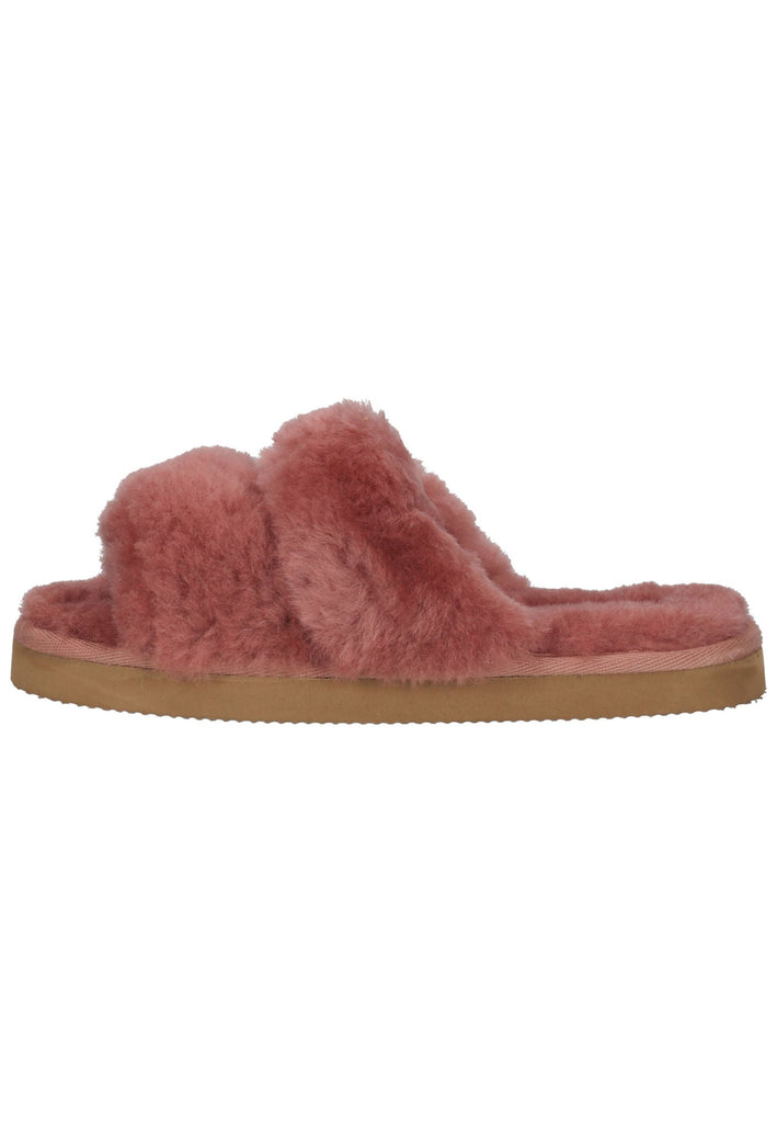 Shepherd Hausschuhe Lammfell Rot/Pink
