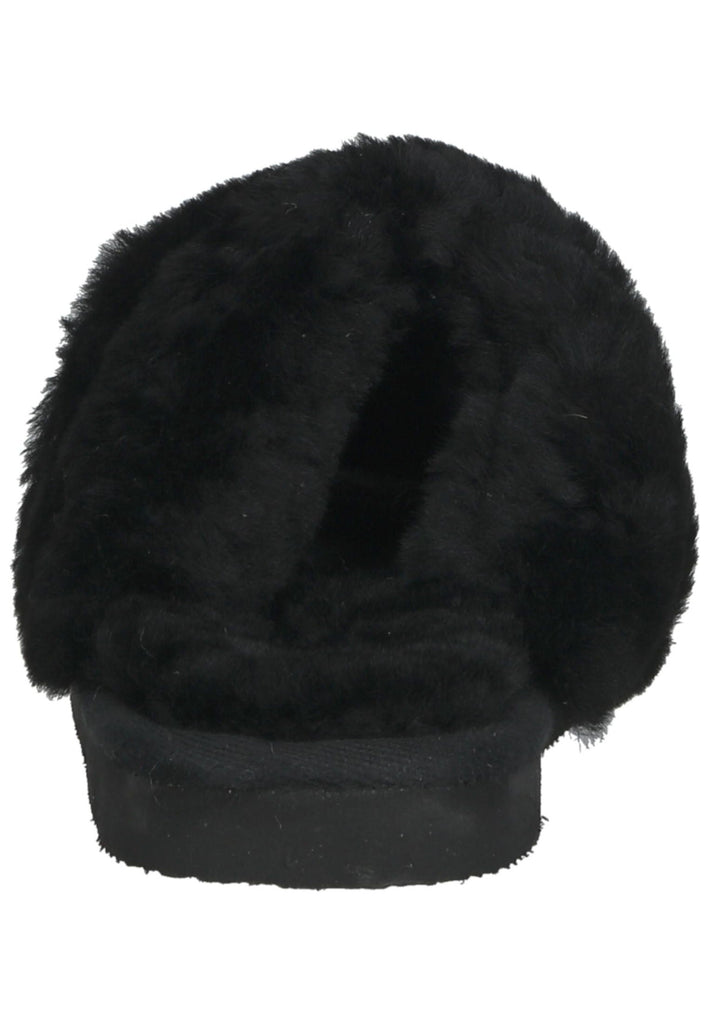 Shepherd Hausschuhe Lammfell Schwarz