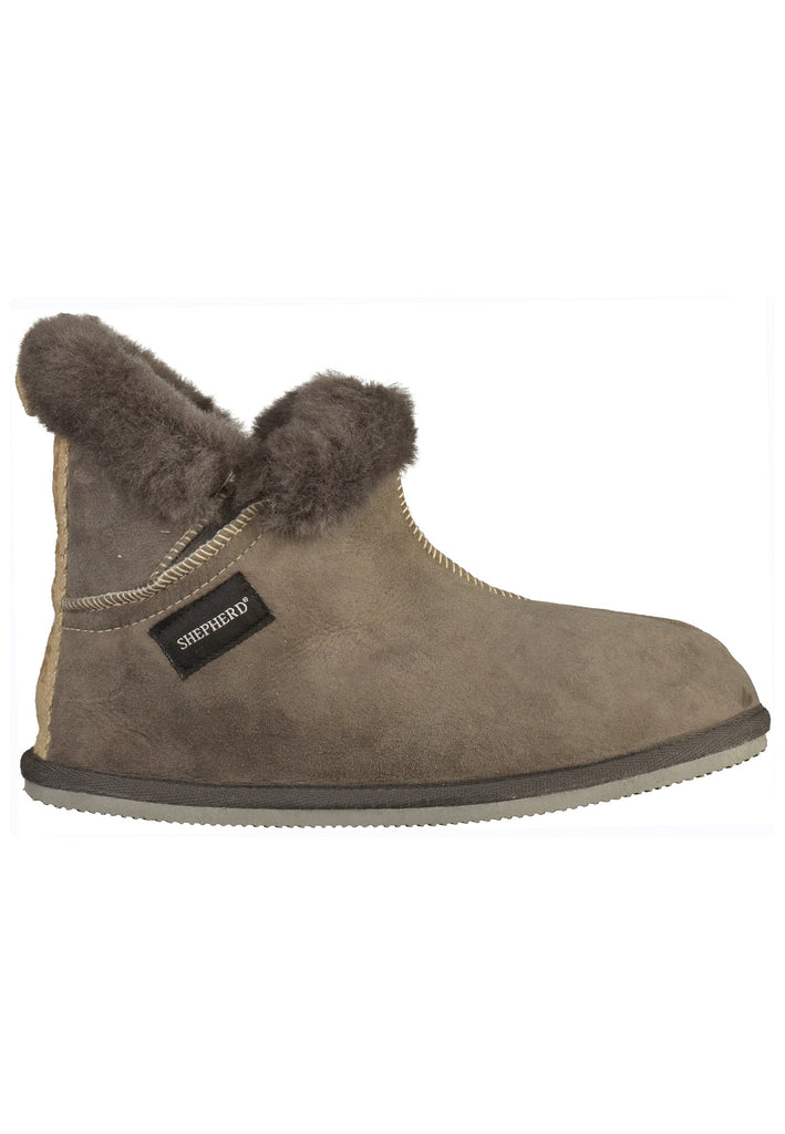 Shepherd Hausschuhe Leder Asphalt Warmfutter