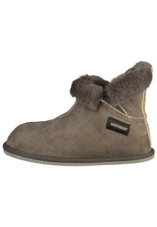 Shepherd Hausschuhe Leder Asphalt Warmfutter