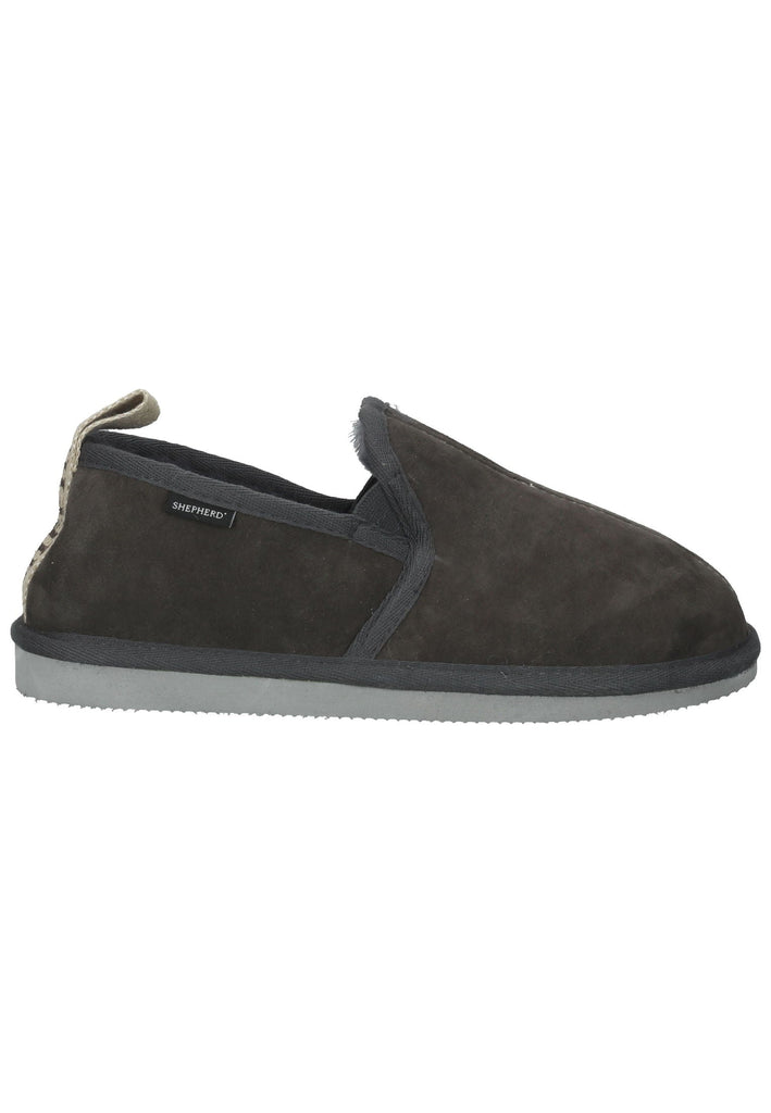 Shepherd Hausschuhe Leder asphalt Warmfutter